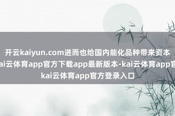 开云kaiyun.com进而也给国内能化品种带来资本端撑合手-kai云体育app官方下载app最新版本-kai云体育app官方登录入口