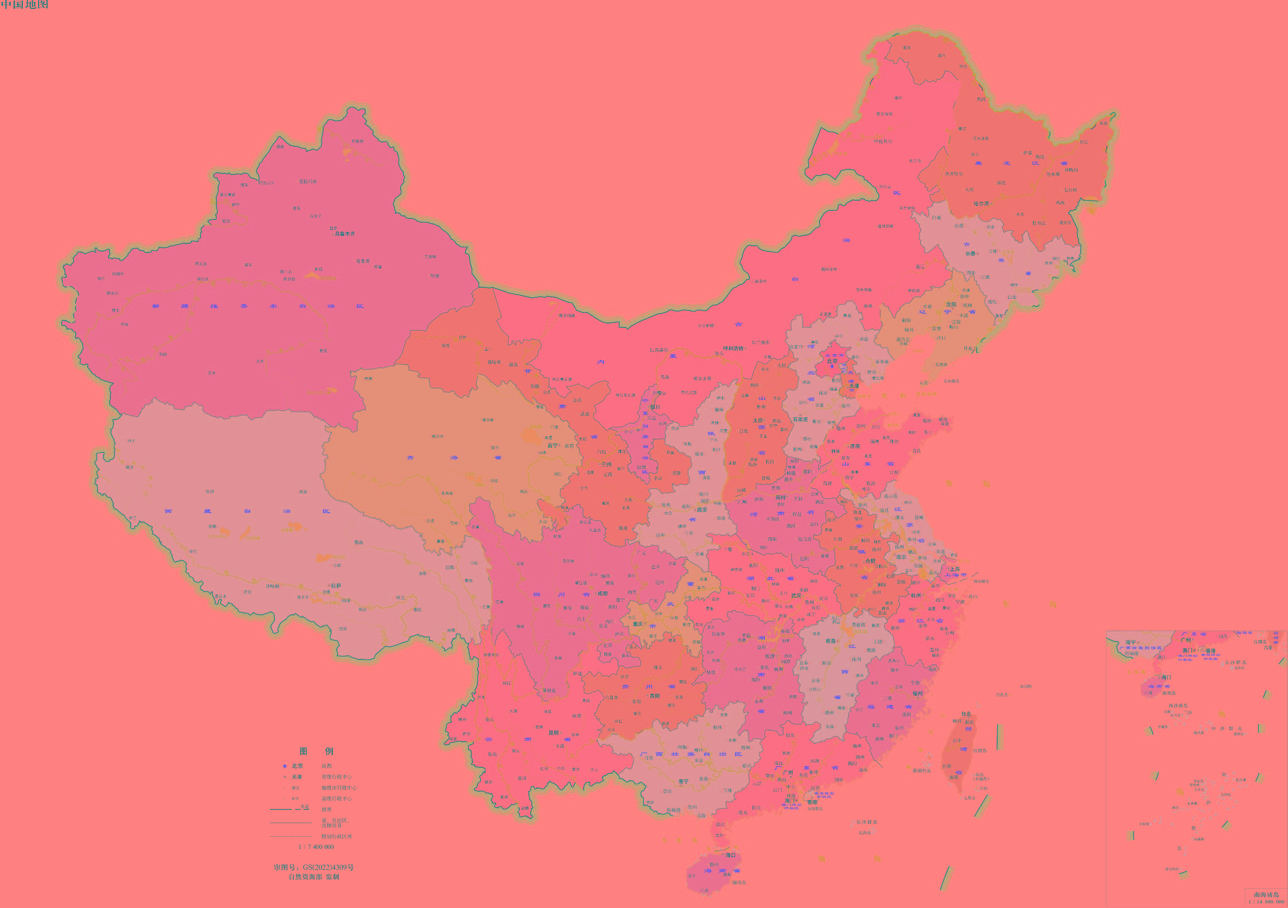 中国地图